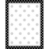 Barker Creek Black & White Dot Computer Paper, 50 sheets/Package 717